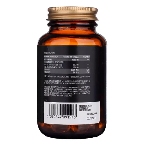 Grassberg Cod Liver Oil Масло печени трески + витамины A и D3 60 капсул: Тип Омега 3