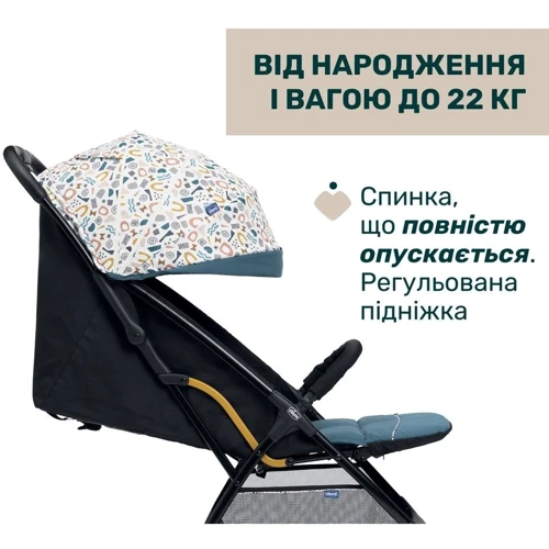 Прогулянковий візок Chicco Glee Stroller синій (87068.78): Можливість встановлення люльки нет