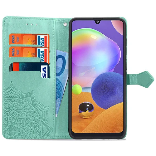 Аксессуар для смартфона Mobile Case Book Cover Art Leather Turquoise for ZTE Blade A7 Fingerprint: Тип чехол-книжка