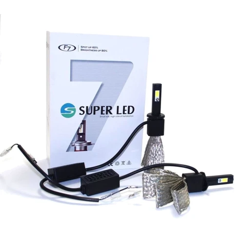 Лампи світлодіодні SuperLED F7 H11 12-24V chip COB (2шт): Головне світло Дальнє світло, Ближнє світло