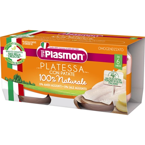 Пюре Plasmon Platessa con Patate 100 % Naturale, 160 г (WT4407)