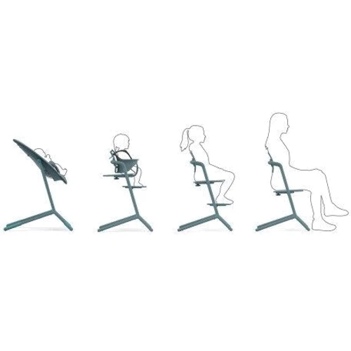 Стільчик для годування Cybex Lemo Canary Yellow yellow (518001475): Регулювання висоти стільця 3 позиции
