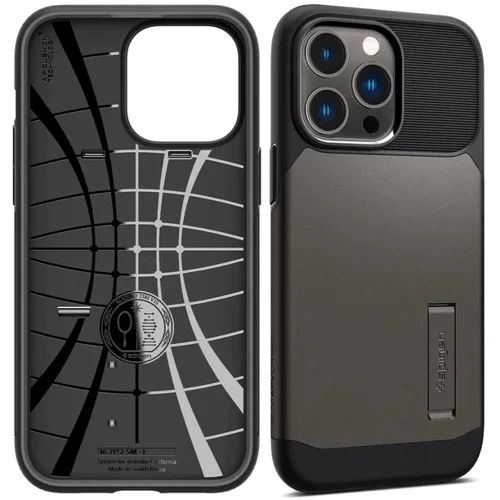 Чехол для iPhone Spigen Slim Armor with MagFit Gunmetal (ACS04646) for iPhone 14 Pro Max фото 7
