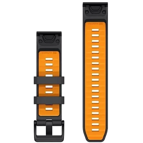 Ремінець Garmin QuickFit 22mm Watch Bands Graphite/Spark Orange Silicone (010-13392-05): Сумісність з брендом Garmin