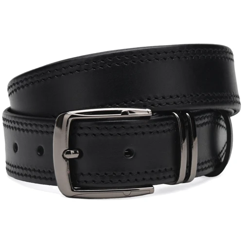 Мужской ремень Borsa Leather черный (Cv1gnn10)