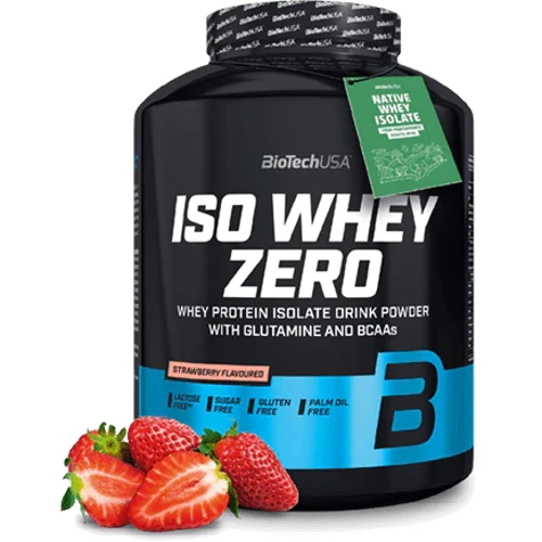 Протеин BioTechUSA Iso Whey Zero 2270 g / 90 servings / Strawberry
