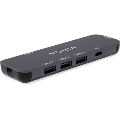 Адаптер Vinga Adapter USB-C to HDMI+3xUSB3.0+PD100W (VHYC6FC): Інтерфейс підключення USB-C