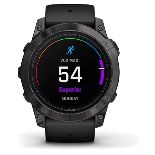 Смарт-часы Garmin Epix Pro (Gen 2) 51mm Sapphire Carbon Grey DLC Titanium with Black Band (010-02804-01): Дисплей 1.4 AMOLED (454x454)