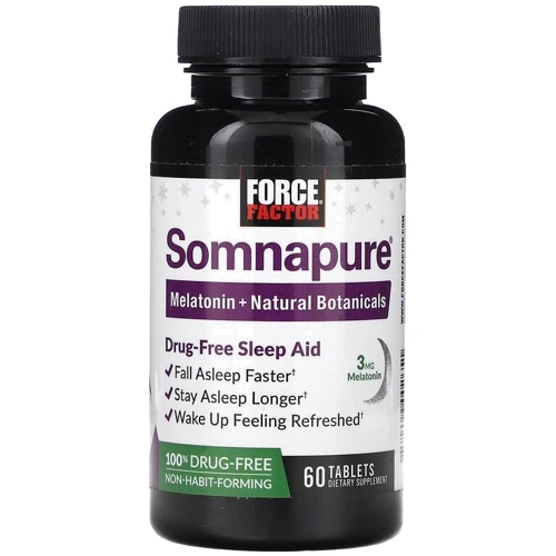 Force Factor Somnapure Natural Sleep Aid Cредство для сна 60 таблеток