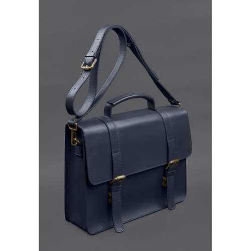 Женская сумка-сэтчел BlankNote Porte синий (BN-BAG-58-navy-blue): Пол Женский