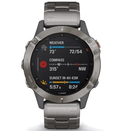 Смарт-часы Garmin Fenix 6 Pro Sapphire Titanium with Vented Titanium Bracelet (010-02158-23): Тип гаджета Взрослые смарт часы