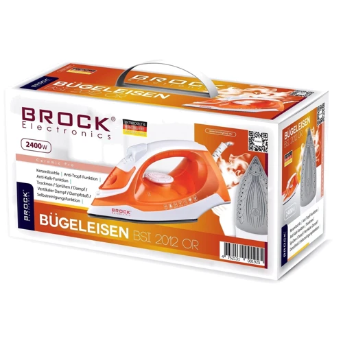 Утюг BROCK BSI 2012 OR: Объем резервуара, мл 380