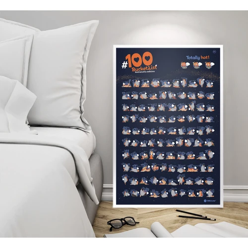 Скретч-постер 100 BucketList Kamasutra Edition (Eng)