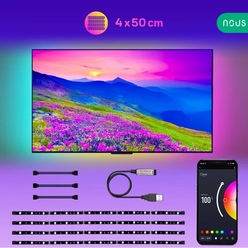 Умная светодиодная лента Nous F7 2м RGB bluetoth фото 5