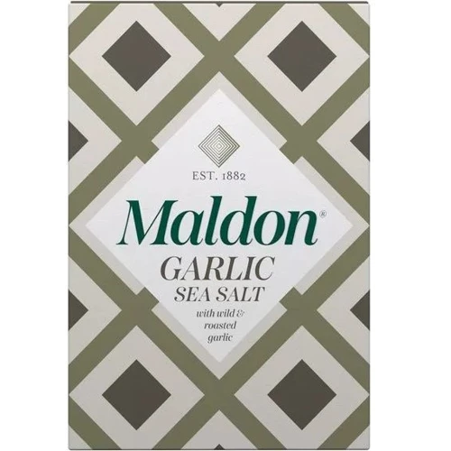 Соль морская Maldon хлопьями с чесноком 100 г (5011428000522)