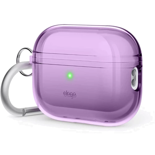 Чехол для наушников Elago Clear Hang Case Deep Purple (EAPP2CL-HANG-DPU) for Apple AirPods Pro 2