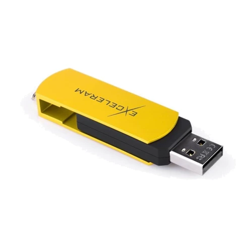USB-флешка eXceleram 64GB P2 Series USB 2.0 Yellow2/Black (EXP2U2Y2B64) фото 6