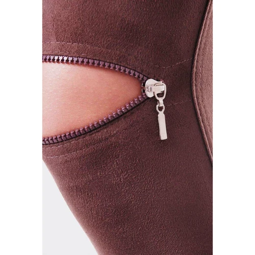 Леггинсы ArtStyleLeggings LSN-125E-40 40 коричневые: Посадка Средняя талия