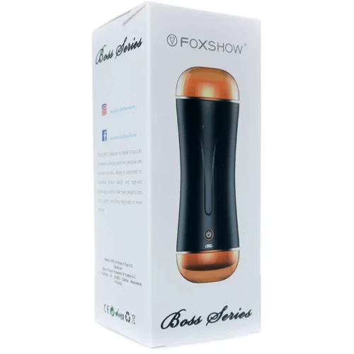 Мастурбатор с двумя входами и вибростимуляцией BOSS Vibrating Masturbation Cup USB 10 function + Interactive Function, BS6300030