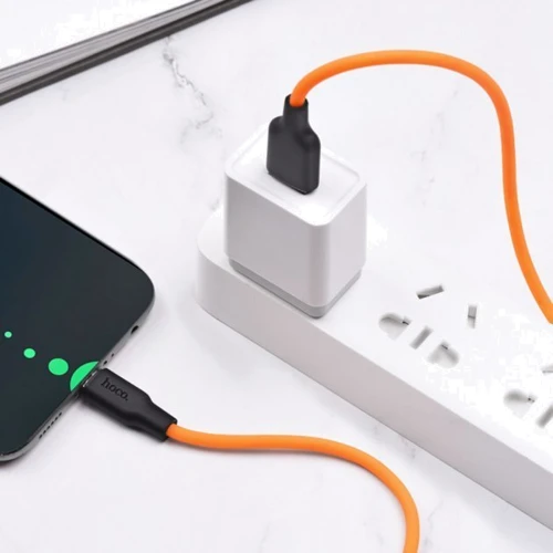 Кабель Hoco USB Cable to USB-C X21 3A 1m Black/Orange: Длина 1 м