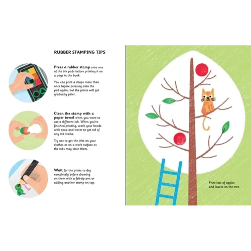 Rubber Stamp Activities Garden / Книга зі штампами Сад: Виробник Usborne