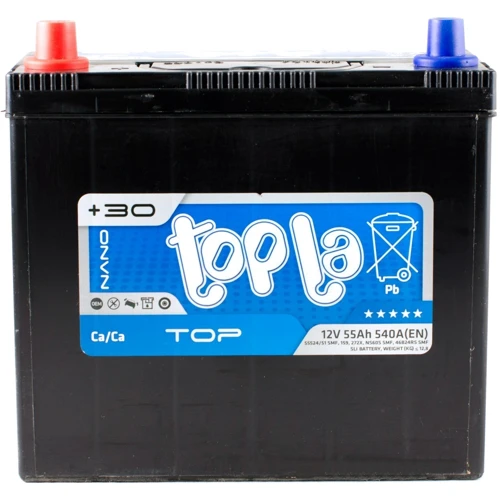Topla 55 Ah/12V Top/Energy Japan (1) 55524/51 (118355): Ємність, Ач 55