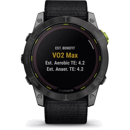 Смарт-часы Garmin Enduro 2 Carbon Gray DLC Titanium with Black UltraFit Nylon Strap (010-02754-01): Виды спорта Плавание, Бег