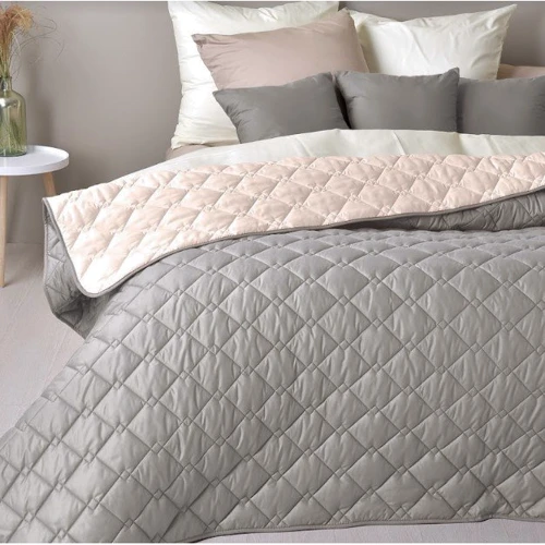 Покривало IDEIA Стиль Cube 180х210 сірий/бежевий (8-32404)