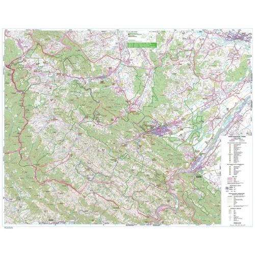 Карпати. Косівський р-н 1:50 000. Туристські маршрути: Обложка Мягкая