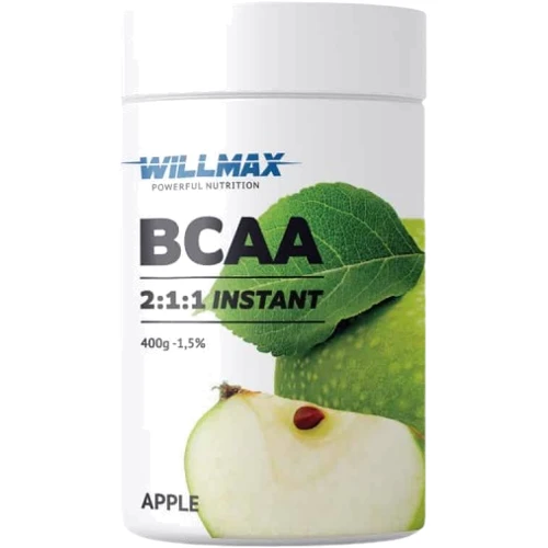 Амінокислота для спорту Willmax BCAA 2:1:1 Instant 400 g /80 servings/ Apple