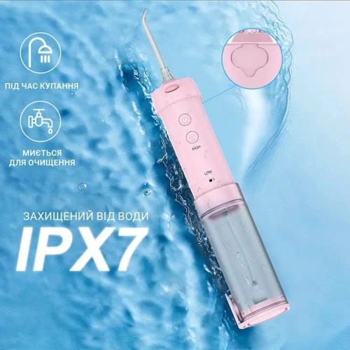 Зубная щетка H2Ofloss HF-10mini 21W 2500mAh pink фото 5