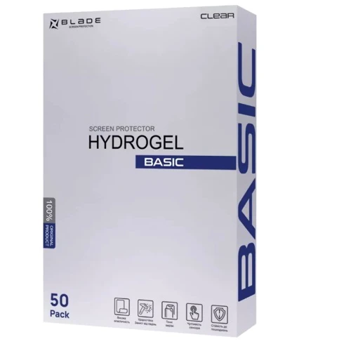 Защитная пленка для iPhone BLADE Hydro-Gel Screen Protector BASIC Clear Glossy