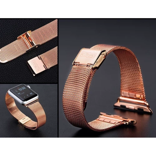 Аксесуар для Watch COTEetCI W2 Milanese Band Rose Gold (CS2063-RG) for Apple Watch 42/44/45/49mm фото 4