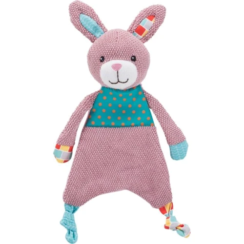 Іграшка для цуценят Trixie Junior Кролик 28 см рожевий (4047974361719)