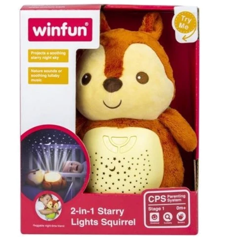 Ночник детский WinFun Лисенок с проектором ночного неба (0824-NL)