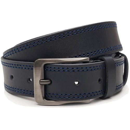 Чоловічий ремінь Borsa Leather синій (V1125FX42-navy)