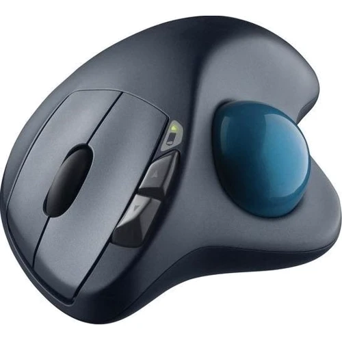 Мышь Logitech M570 Trackball (910-001882) Silver/Blue: Тип сенсора лазерный