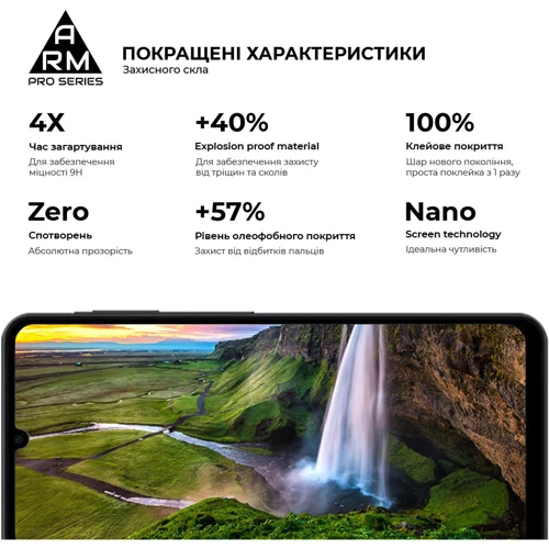 ArmorStandart Tempered Glass Pro Black для Samsung A075 Galaxy A07 (ARM86511)