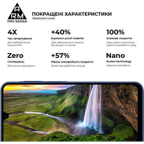 ArmorStandart Tempered Glass Pro Black для Samsung A175 Galaxy A17 4G (ARM86510)