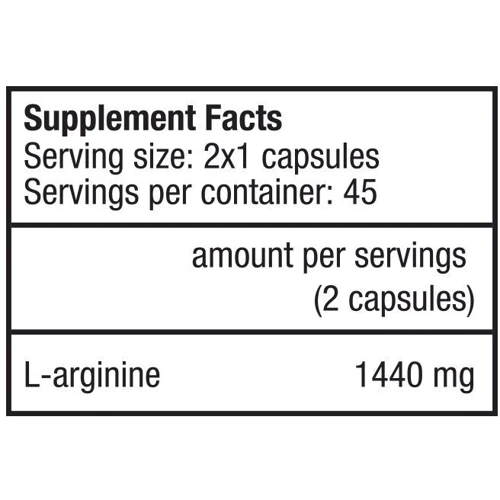 Амінокислота для спорту BioTechUSA L-Arginine 90 caps: Смак Без смаку
