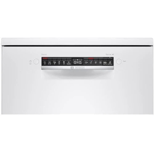 Посудомойка Bosch SMS4HVW33E: Функции половинная загрузка, Таймер, дисплей, регулировка высоты верхней корзины, контроль чистоты воды (аквасенсор), самоочищающийся фильтр, защита от протечек и перелива (аквастоп), возможность подключения
