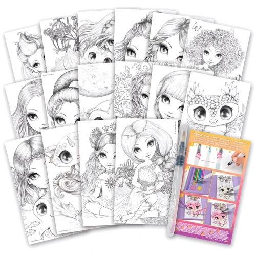 Набор для творчества Nebulous Stars Раскраска с водой белые листы Возьми в дорогу (11452)