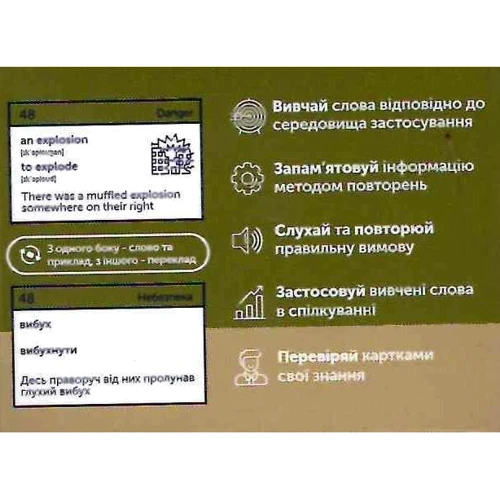 Military English. 105 Cards. Картки для вивчення англійської: Обкладинка Картон