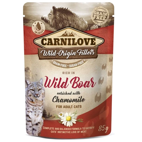 Влажный корм Carnilove cat для котов с кабаном и ромашкой 85 г ( 8595602537563)