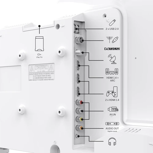 Телевізор Thomson 40FD2S13W: Потужність звуку 16 Вт