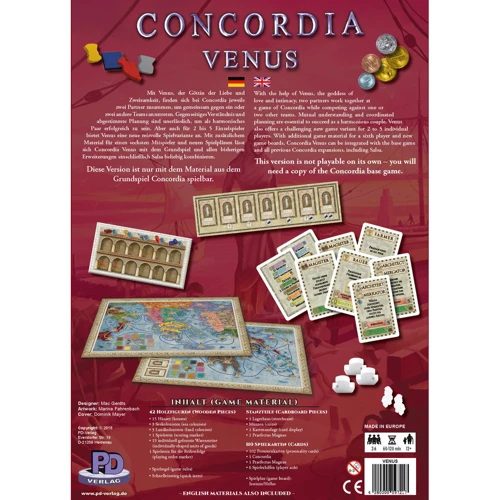 Настільна гра Rio Grande Games Concordia Venus – EN Англійською мовою: Вік от 12-ти лет
