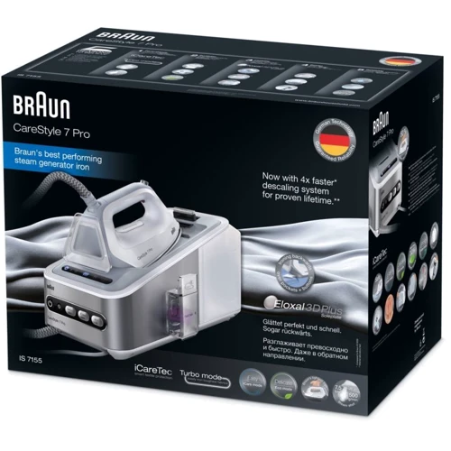 Парогенератор Braun CareStyle 7 Pro IS 7155 WH : Объем резервуара для воды, л 2