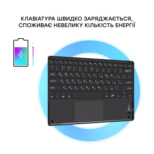 Аксессуар для iPad AirOn Premium Case Smart Keyboard with Trackpad Black for iPad 10.2" 2019-2021/iPad Air 2019 фото 5