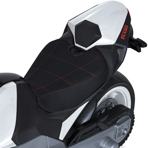 Детский электромотоцикл Bambi белый (M 6013EL-1(24V))