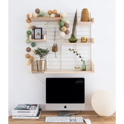 Гирлянда Cotton ball lights на 10 шаров 2,7м, Forest Green: Длина, м 2.7